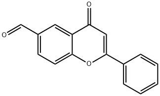 4-OXO-2-PHENYL-4H-CHROMENE-6-CARBALDEHYDE Struktur