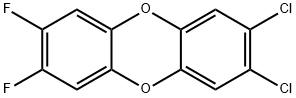 2,3-Dichloro-7,8-difluorodibenzo-p-dioxin Struktur