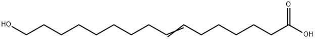 16-Hydroxy-7-hexadecenoic acid Struktur