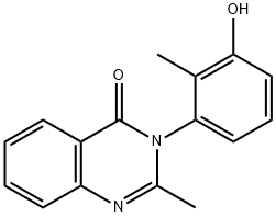 2-Methyl-3-(2-methyl-3-hydroxyphenyl)quinazoline-4(3H)-one Struktur