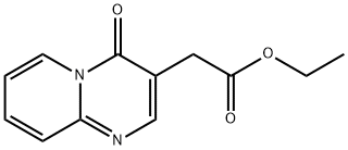 4-Oxo-4H-pyrido[1,2-a]pyrimidine-3-acetic acid ethyl ester Struktur