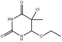 6-ethoxy-5-chloro-5-methyl-dihydro-pyrimidine-2,4-dione Struktur