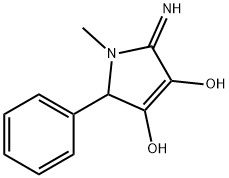 2,5-Dihydro-2-imino-1-methyl-5-phenyl-1H-pyrrole-3,4-diol Struktur