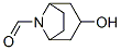 8-Azabicyclo[3.2.1]octane-8-carboxaldehyde, 3-hydroxy-, endo- (9CI) Struktur