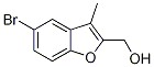 (5-broMo-3-Methyl-1-benzofuran-2-yl)Methanol Struktur