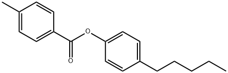 4-甲基苯甲酸對(duì)戊基苯酚酯, 50649-59-7, 結(jié)構(gòu)式