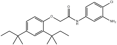 N-(3-amino-4-chlorophenyl)-2-(2,4-di-tert-pentylphenoxy)acetamide Struktur