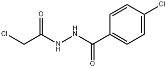 4-CHLORO-N'-(2-CHLOROACETYL)BENZENECARBOHYDRAZIDE Struktur