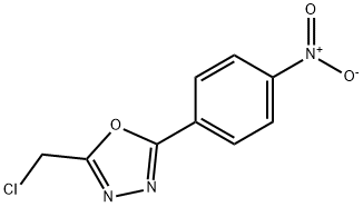 2-(CHLOROMETHYL)-5-(4-NITROPHENYL)-1,3,4-OXADIAZOLE Struktur