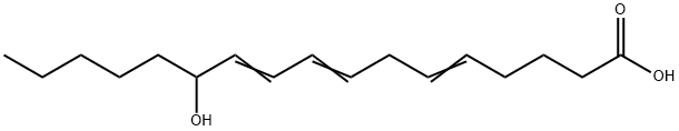 12-hydroxy-5,8,10-heptadecatrienoic acid Struktur