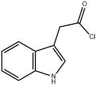 1H-indol-3-yl)acetyl chloride Struktur