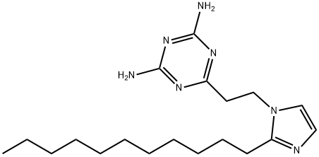 2,4-DIAMINO-6-[2-(2-UNDECYL-1-IMIDAZOLYL)ETHYL]-1,3,5-TRIAZINE Struktur