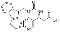 FMOC-(S)-3-AMINO-3-(3-PYRIDYL)-PROPIONIC ACID Struktur