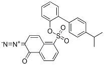 4'-(isopropyl)[1,1'-biphenyl]yl 6-diazo-5,6-dihydro-5-oxonaphthalene-1-sulphonate Struktur