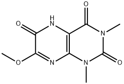 2,4,6(3H)-Pteridinetrione,  1,5-dihydro-7-methoxy-1,3-dimethyl- Struktur