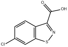 6-CHLORO-1,2-BENZISOTHIAZOLE-3-CARBOXYLIC ACID Struktur