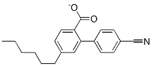 4-Cyanophenyl-4'-Hexylbenzoate Struktur