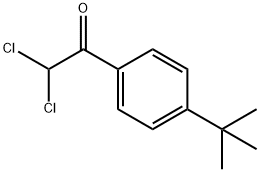 2,2-dichloro-1-[4-(1,1-dimethylethyl)phenyl]ethan-1-one Struktur