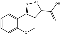 3-(2-methoxyphenyl)-4,5-dihydroisoxazole-5-carboxylic acid(SALTDATA: FREE) Struktur