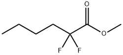 Methyl 2,2-difluorohexanoate Struktur