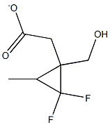 Cyclopropanemethanol, 2,2-difluoro-3-methyl-, acetate (9CI) Struktur