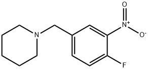 1-(4-fluoro-3-nitrobenzyl)piperidine Struktur