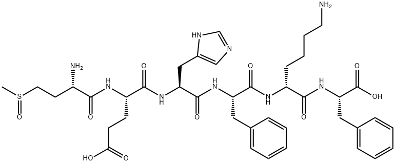 (MET(O)4,D-LYS8,PHE9)-ACTH (4-9) Struktur