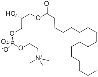 L-ALPHA-LYSOPHOSPHATIDYLCHOLINE, HEPTADECANOYL Struktur