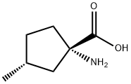 Cyclopentanecarboxylic acid, 1-amino-3-methyl-, trans- (9CI) Struktur