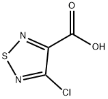 4-chloro-1,2,5-thiadiazole-3-carboxylic acid Struktur