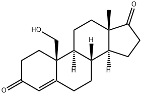 19-HYDROXY-4-ANDROSTENE-3,17-DIONE Structure