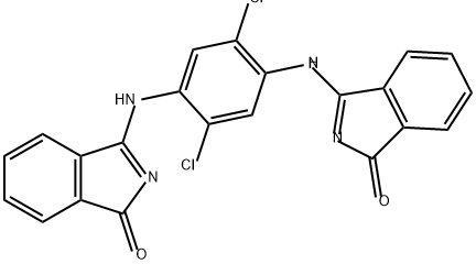 3,3'-[(2,5-dichloro-1,4-phenylene)diimino]bis[1H-isoindol-1-one] Struktur