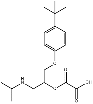 1-(Isopropylamino)-3-(4-tert-butylphenoxy)-2-propanol hydrogen oxalate Struktur