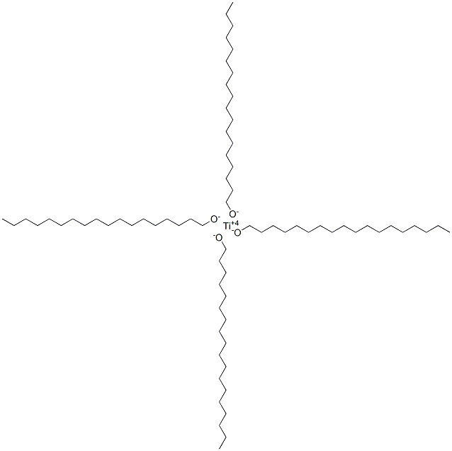 titanium octadecan-1-olate Struktur