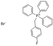 (4-FLUOROBENZYL)TRIPHENYLPHOSPHONIUM BROMIDE Struktur