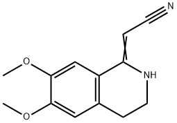 1-CYANOMETHYLENE-6,7-DIMETHOXY-1,2,3,4-TETRAHYDROISOQUINOLINE Struktur