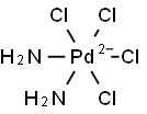 DIAMMINOTETRACHLOROPALLADIUM(IV) Struktur