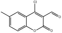 4-CHLORO-3-FORMYL-6-METHYLCOUMARIN& Struktur