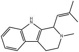 2,3,4,9-Tetrahydro-2-methyl-1-(2-methyl-1-propenyl)-1H-pyrido[3,4-b]indole Struktur