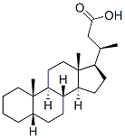 24-nor-5beta-cholan-23-oic acid  Struktur