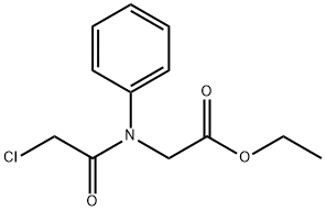 ETHYL [(CHLOROACETYL)(PHENYL)AMINO]ACETATE Struktur