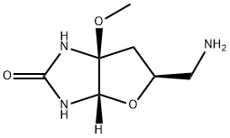 2H-Furo[2,3-d]imidazol-2-one,5-(aminomethyl)hexahydro-6a-methoxy-,(3aS,5S,6aS)-(9CI) Struktur