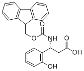 FMOC-(R)-3-AMINO-3-(2-HYDROXY-PHENYL)-PROPIONIC ACID Struktur