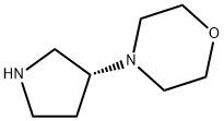 Morpholine, 4-(3R)-3-pyrrolidinyl- (9CI) Struktur