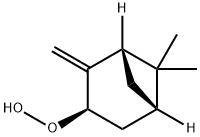 (1S,3R,5S)-2-Methylene-3-(hydroperoxy)-6,6-dimethylbicyclo[3.1.1]heptane Struktur