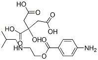 2-(isobutylamino)ethyl p-aminobenzoate, citrate Struktur