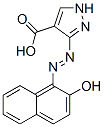 1H-Pyrazole-4-carboxylic acid, 3-((2-hydroxy-1-naphthalenyl)azo)- Struktur