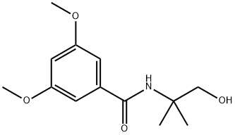 N-(2-hydroxy-1,1-dimethylethyl)-3,5-dimethoxybenzamide Struktur