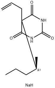 R(+)-Secobarbital sodium Struktur