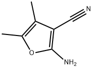 2-氨基-4,5-二甲基-3-呋喃甲腈 結(jié)構(gòu)式